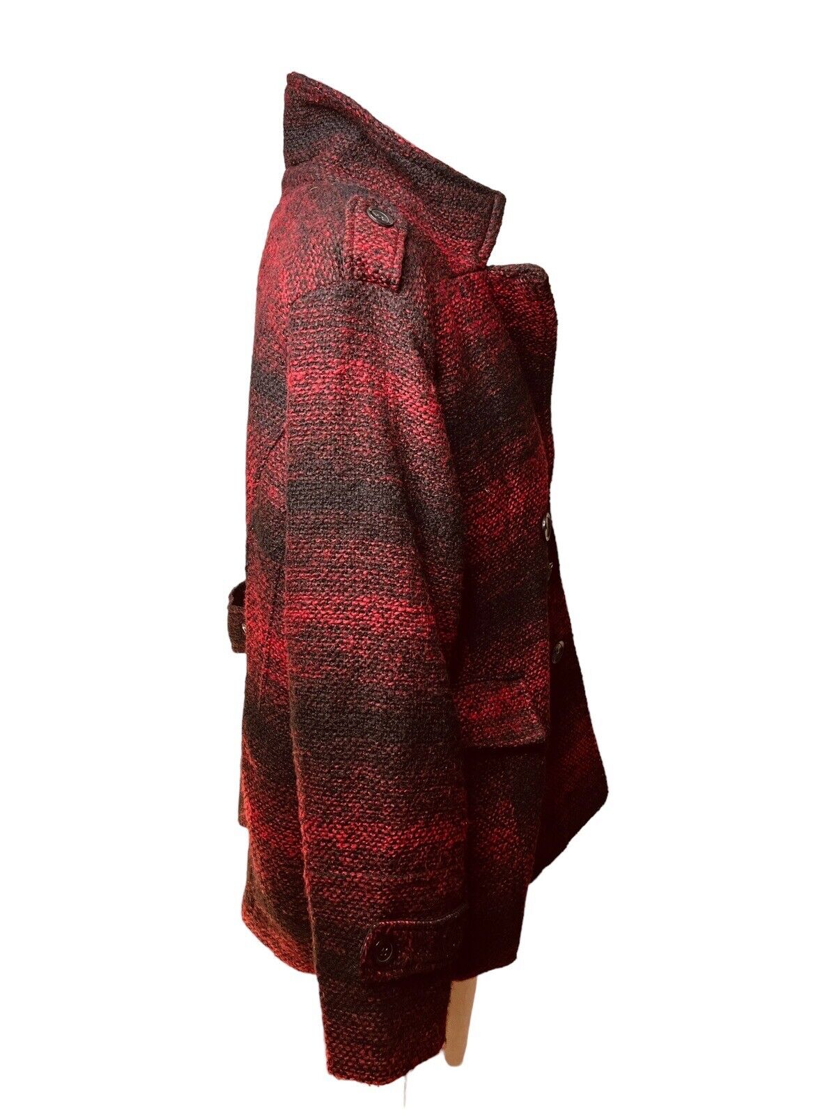 IB Diffusion Double Breasted 3/4 Length Poly Cotton Rayon Pea Coat Size 2X