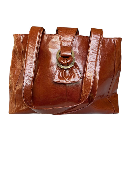 M London Cognac Leather Bag
