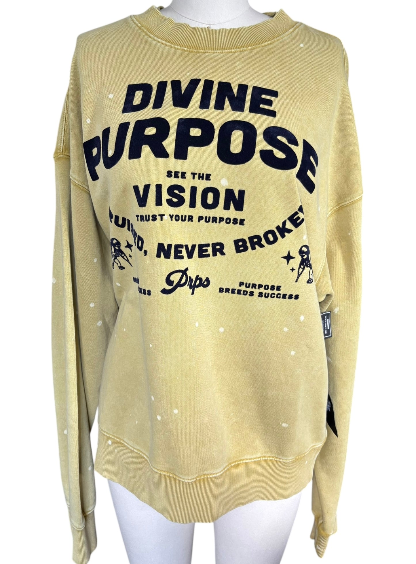 PRPS Jeans Bruised Never Broken Sweatshirt NWT