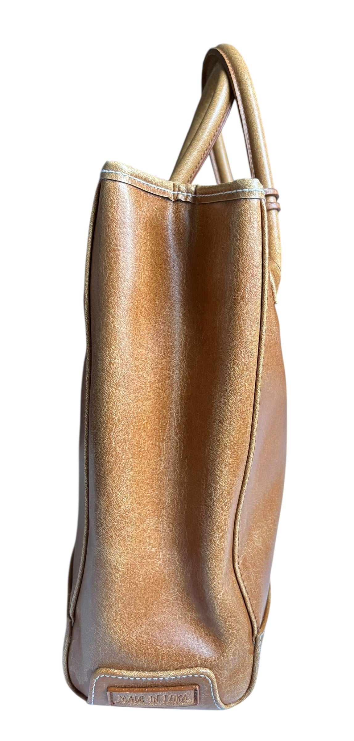 Made In Luka Leather Top Handle Tote
