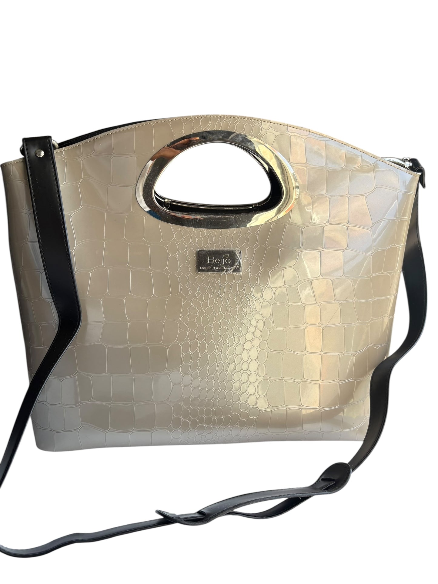 Beijo NWOT Patent Leather Look Tote
