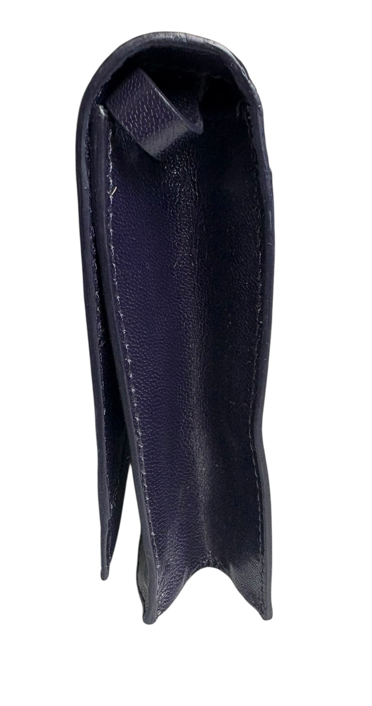 Via Spiga Cobalt Blue Leather Magnetic Clutch