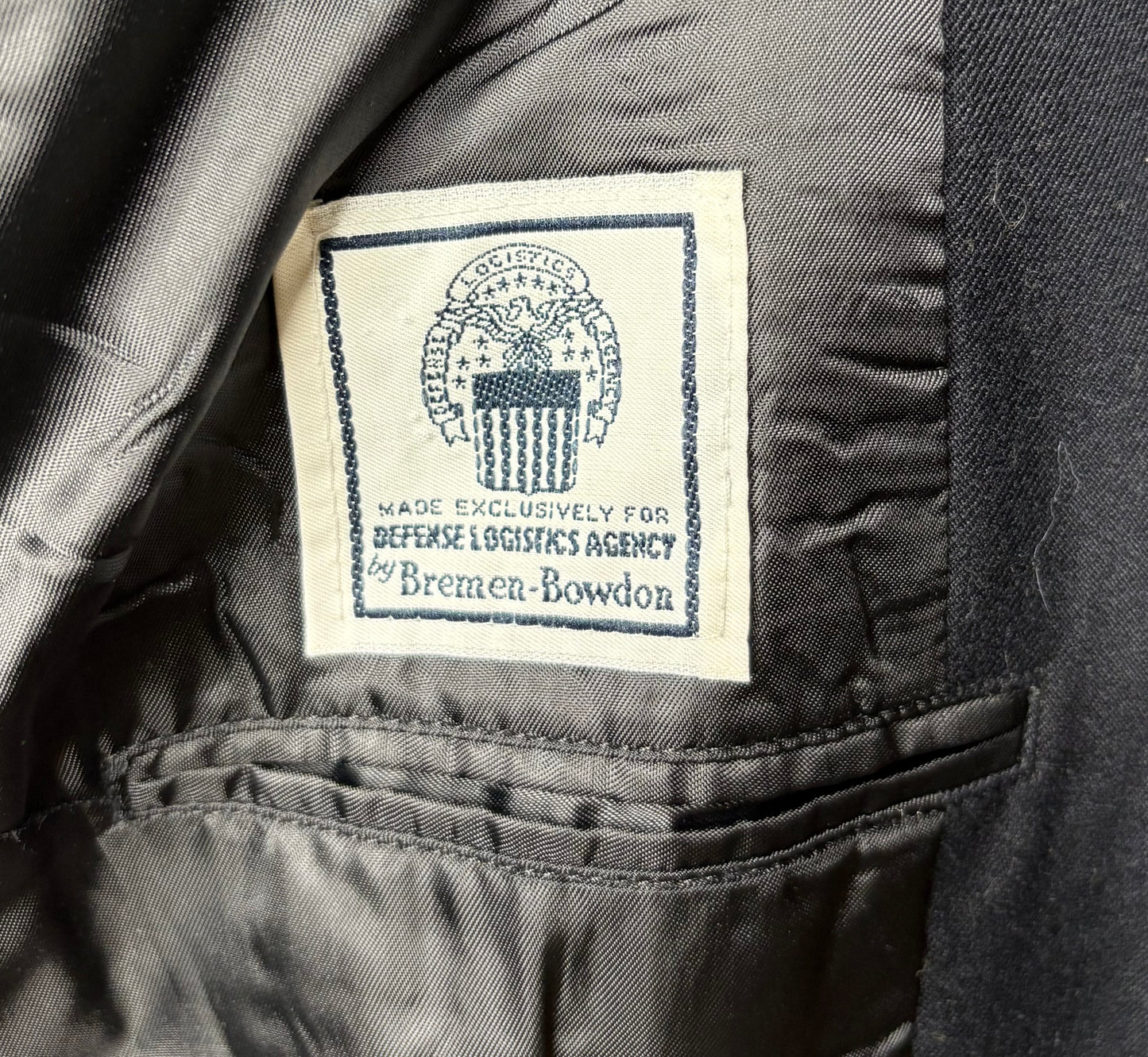 Navy Blue Military Jacket by Bremen-Bowdon