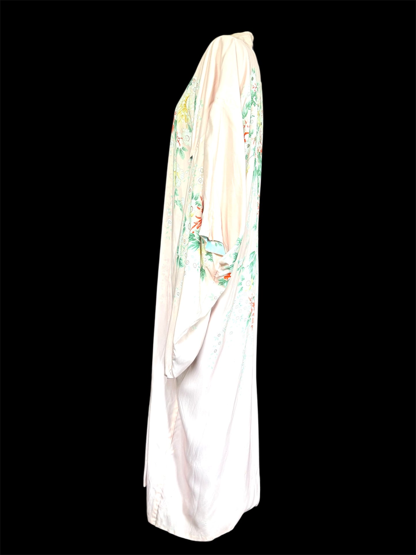 Vintage Bespoke Silk Japanese Reversible Kimono Made in Japan One Size