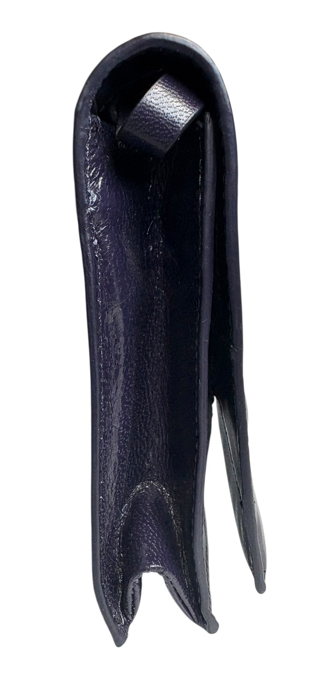 Via Spiga Cobalt Blue Leather Magnetic Clutch