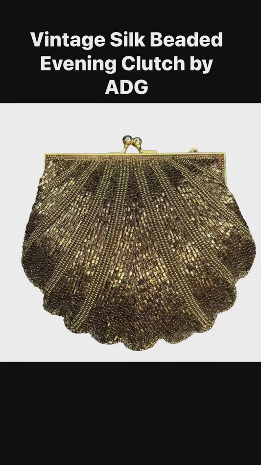 Beaded Silk ADG Fashion Imports Evening Purse Clutch